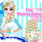 เกมส์ Elsa Washing Dishes