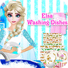 เกมส์ Elsa Washing Dishes