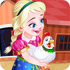 เกมส์ Frozen. Anna Poultry Care