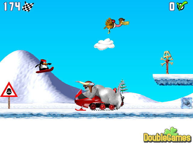 Пингвин бита игра. Игра Йети и пингвины. Пингвин на лыжах игра. Игра пингвины бегают. Йети на сноуборде игра.